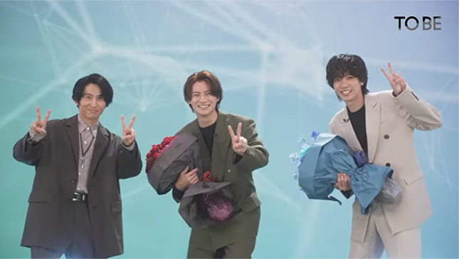 元King&Princeの平野紫耀と神宮寺勇太、滝沢秀明氏のTOBE合流を発表 YouTube生配信