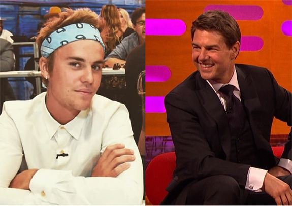 ジャスティン・ビーバーとトム・クルーズ