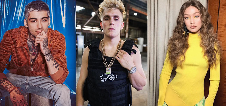 ゼイン・マリクとジェイク・ポールが”衝突“　ジジ・ハディットも”乱入“