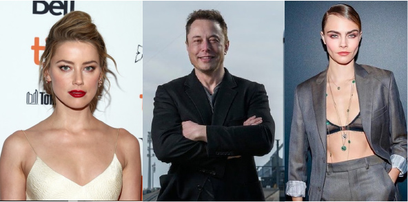 イーロン・マスク氏がアンバー・ハード、カーラ・デルヴィーニュとの“３P疑惑”を否定