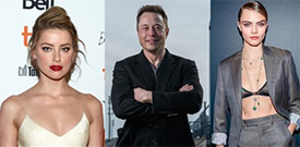 イーロン・マスク氏がアンバー・ハード、カーラ・デルヴィーニュとの“３P疑惑”を否定