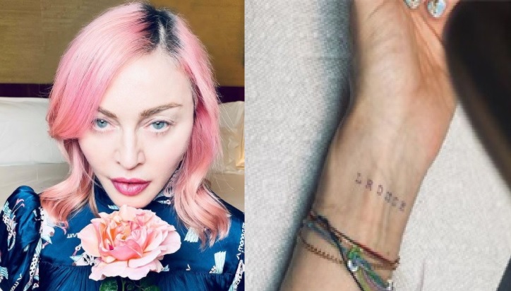 マドンナ、62歳にして初めてのタトゥーを披露　6人の子供たちに捧げた