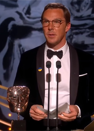 英国アカデミー賞、ベネディクト・カンバーバッチがウクライナ連帯表明　「ドライブ・マイ・カー」非英語映画賞  

