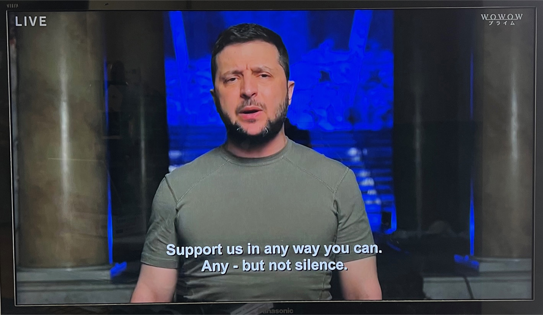 第64回グラミー賞授賞式、ゼレンスキー大統領がビデオメッセージ 
