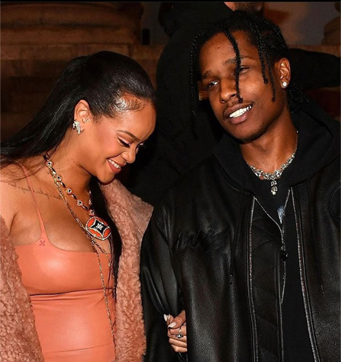 リアーナ、エイサップ・ロッキーとの間に第１子を出産 
