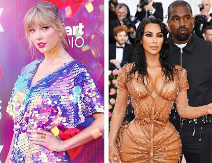 テイラーとカニエ＆キム