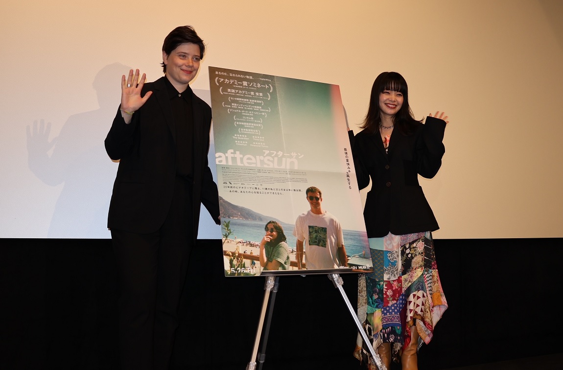 「aftersun／アフターサン」のシャーロット・ウェルズ監督来日記念舞台挨拶　岸井ゆきが特別ゲストで登壇
