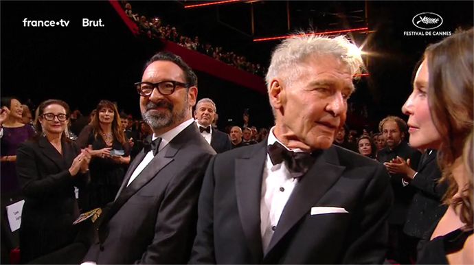 ハリソン・フォード、カンヌに登場　「インディ・ジョーンズ」最新作ワールドプレミア　妻と並んで座れないハプニングも
