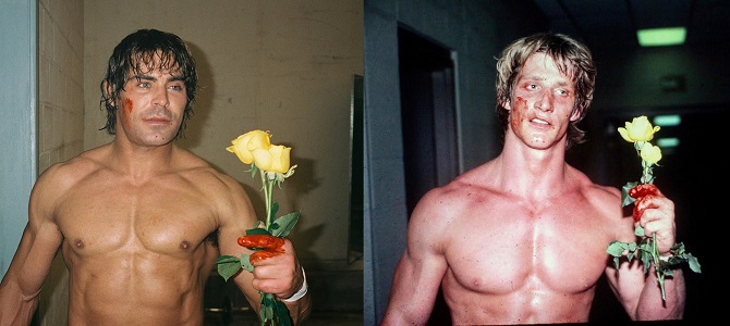 ザック・エフロン主演「アイアンクロー」伝説のプロレス一家との比較写真＆特別映像公開”
