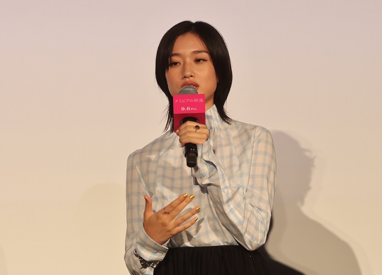 「ナミビアの砂漠」ジャパンプレミア　山中瑤子監督、河合優実、金子大地、寛一郎登壇