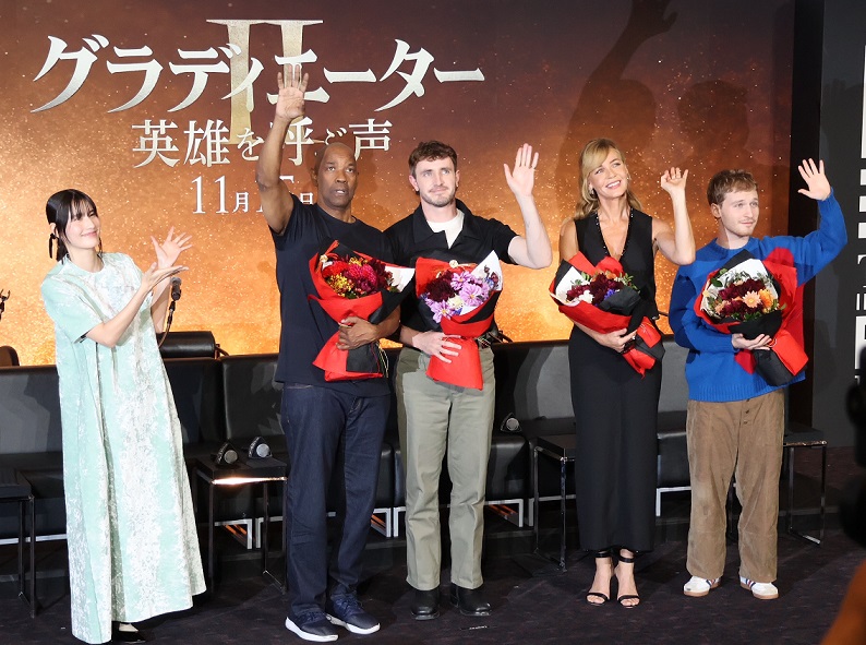 映画「グラディエーターII 英雄を呼ぶ声」　東京国際映画祭でポール・メスカル、デンゼル・ワシントンら来日イベント