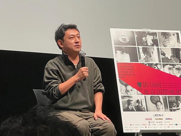 第38回東京国際映画祭コンペ部門「恒星の向こう側」舞台挨拶　乃木坂46・久保史緒里、朝倉あき、中川龍太郎監督登壇