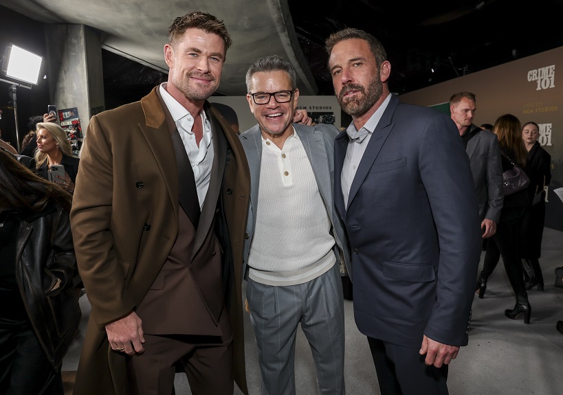 「クライム101」LAワールドプレミア　クリス・ヘムズワース、ハル・ベリー、バート・レイトン監督登壇　マット・デイモン、ベン・アフレックも登場