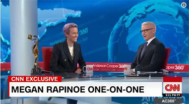 女子サッカーW杯優勝のミーガン・ラピノ―がトランプ大統領に重大メッセージ